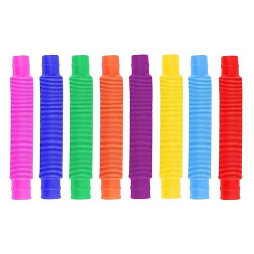 8Pcs Flexible Plastic Telescopic Tube Stretch Toys