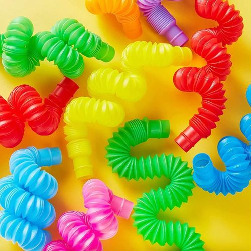 8Pcs Flexible Plastic Telescopic Tube Stretch Toys