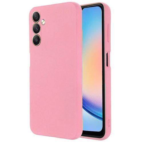 Samsung Galaxy A14 Luxury Soft Liquid Silicone Skin Touch Feel Cover Case Pink