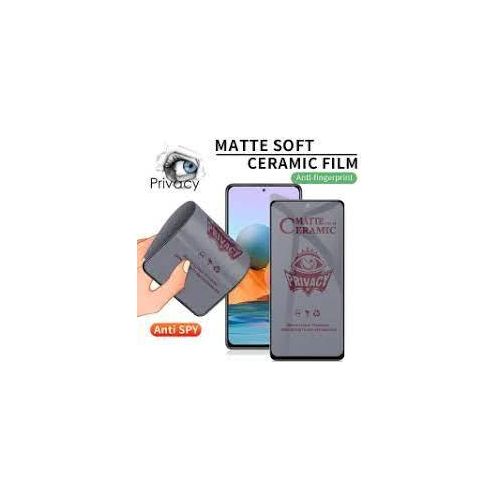 Tecno Pop 8,7,6,5,2 Pro  Matte Ceramic Screen Protector Anti Fingerprint Scratch Guard -Black