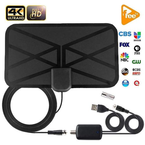 Amplified Digital TV Antenna 1180 Miles Range Support 4K 1080p VHF UHF