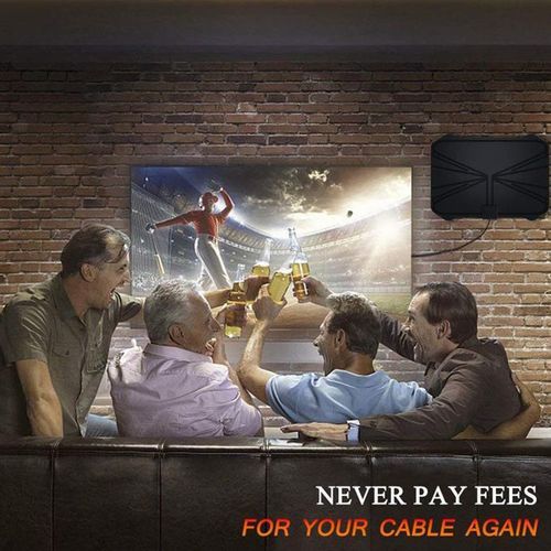 Amplified Digital TV Antenna 1180 Miles Range Support 4K 1080p VHF UHF