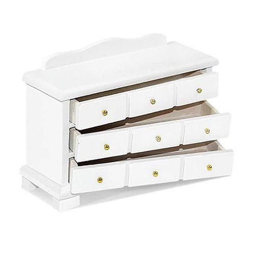 1/12 Miniature Sideboard Accessories Wood Color