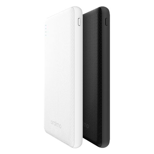 Oraimo Fast-Charging 10,000mAh Power Bank, Ultra-Slim - Smart LED Display, Multiple Device Compatibility.