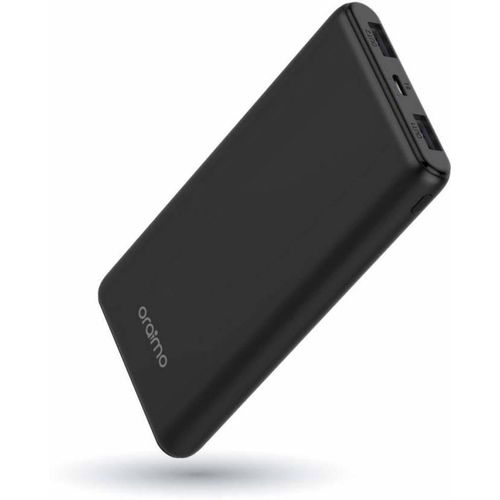 Oraimo Fast-Charging 10,000mAh Power Bank, Ultra-Slim - Smart LED Display, Multiple Device Compatibility.