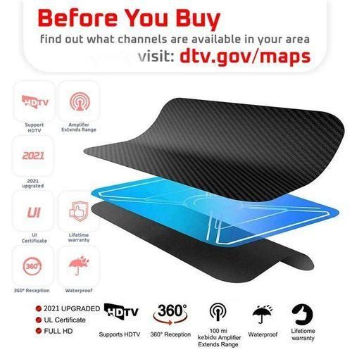 HDTV Antenna 2003000 Miles Digital Antenna Tv Aerial D VBT2 ATSC ISDB Satellite Dish Receiver