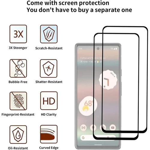 Google Pixel 7, Pixel 7a, Pixel 7 Pro Tempered Glass Screen Protector, 9H Hardness Tempered Glass Screen Protector