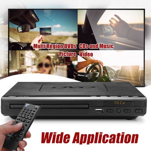 1080P HD LCD DVD Player Compact Multi Region Video HDMI CD USB + Remote Home New External DVD CD Drive High Speed Data Transfer DVD/CD AC 110V-240V