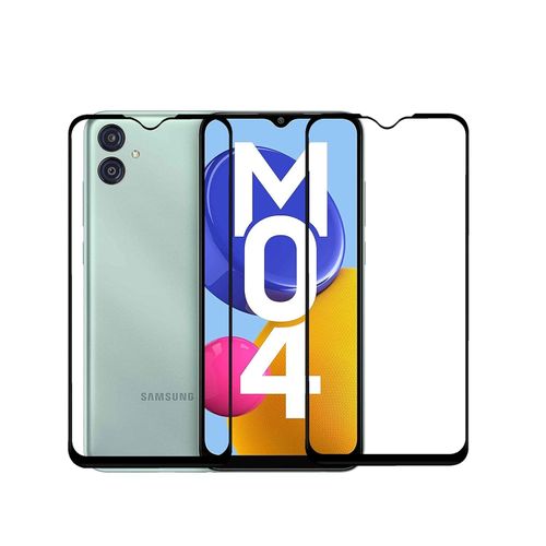 Samsung Galaxy M04 M14 M34 M54 5G Tempered Glass Front and Back Full Glue Screen Protector D-Plus Tempered Glass-Black