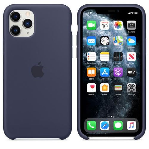 Apple Iphone 11 12 13 14 15 Pro Max X Xs Max Silicone Shockproof Case Cover-Dark Blue