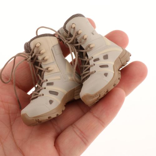 1:6 Scale German Soldier Boot Climbing Shoes Lace Up For
