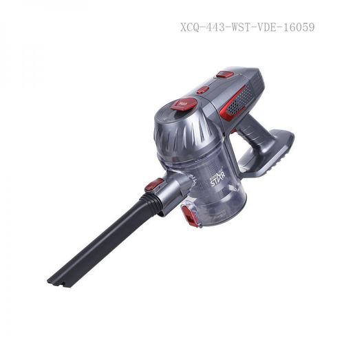 Winningstar 0.7L 2-Speed Cordless Suction Stick Handheld Vacuum Cleaner with 6*18650 Lithium Battery 2200mAh Indicator Light Charging Time 4-5h Working Time 25-45min LED Electric Floor Brush/ Crevice Long Nozzle-Grey