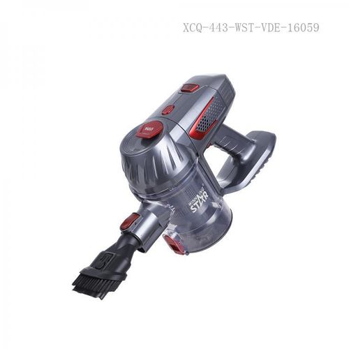 Winningstar 0.7L 2-Speed Cordless Suction Stick Handheld Vacuum Cleaner with 6*18650 Lithium Battery 2200mAh Indicator Light Charging Time 4-5h Working Time 25-45min LED Electric Floor Brush/ Crevice Long Nozzle-Grey