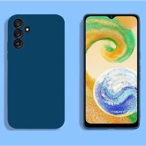 Samsung Galaxy A04s Luxury Soft Liquid Silicone Skin Touch Feel Cover Case Blue