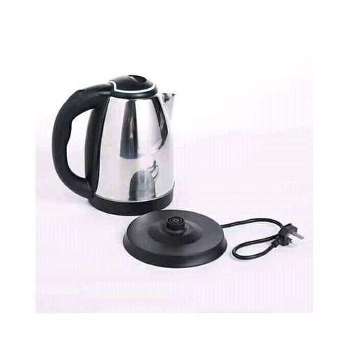 Flat Iron & 2L Electric Kettle Percolator - Silver, Black