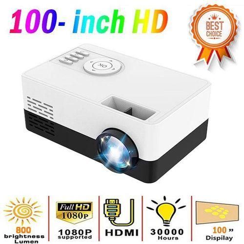Max 150 "HD Large Screen TV Projector Pro Support 1080P USB Home Beamer