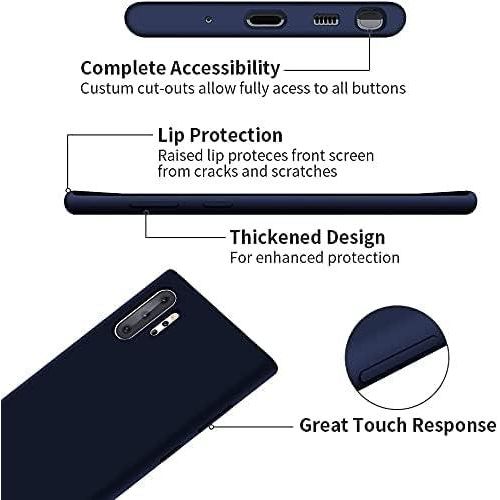 Samsung Galaxy Note 10, Note 10 Plus Silicone Case-Navy Blue