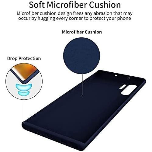 Samsung Galaxy Note 10, Note 10 Plus Silicone Case-Navy Blue