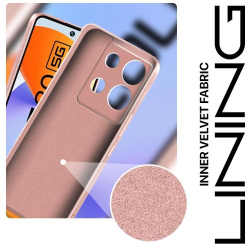 Infinix Note 10 11 12 20 30 Pro 4G X68 Soft TPU Back Cover Shockproof Silicone Bumper Anti-Fingerprints Full-Body Protective Case Cover-Pink
