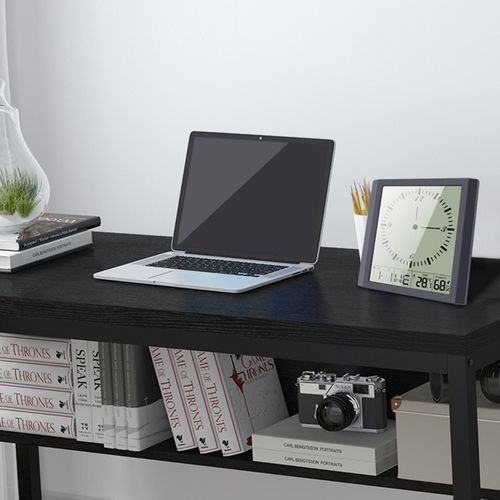 Modern Simple Temperature Humidity Square Clock Large Screen 150 Degrees Wide Viewing Angle Celsius Fahrenheit Freely Switch NO5124