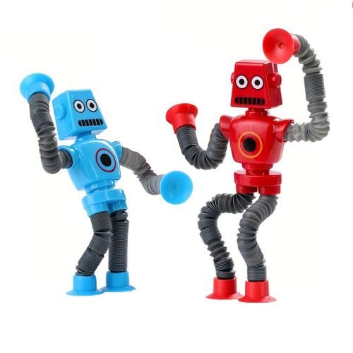 4pcs Robot Kids Fidget Toys Funny Cartoon Giraffe DIY Suction Cup