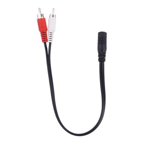 3.5mm to 2 RCA Cables Y-cable 1 Mini Stereo Plug (3.5mm) Male to Dual