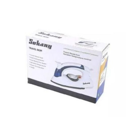 Sokany Electric Travel Mini Steam Flat Iron - White