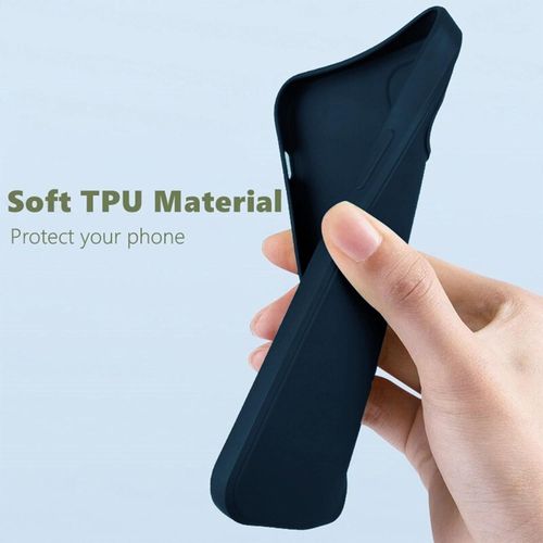 Tecno Camon 16 17 18 19 20 P Pro Premier Inner Velvet Fabric Lining Matte Silicone Flexible Raised Bumps For Camera & Screen Protection Back Case Cover - Blue