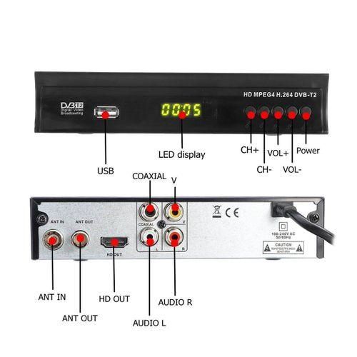 FTA Satellite TV Receiver HD TT2 H.264 TV Box Sat Finder TV Decoder, Supports Wifi Youtube M3u Media Player