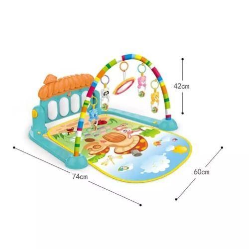 New Kids Plastic Musical Keyboard Mat Piano Gym – Green