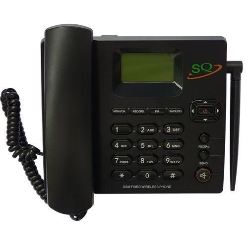 SQ LS-960 Dual Sim Gsm Wireless Landline Desktop Phone - Black