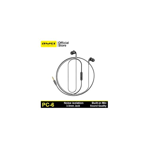 Awei PC-6 Mini Stereo In-ear Wired Headset with Microphone