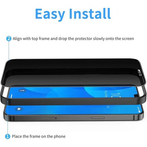 Glass Privacy Screen Protector For Samsung S20 Ultra Black