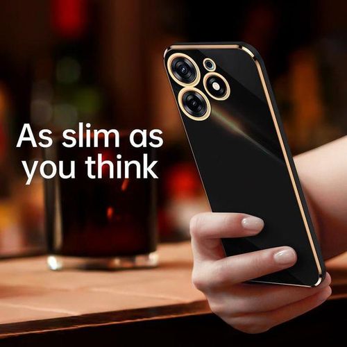 Tecno Spark 8, 9, 10 C P T Pro 5G Stylish Back Cover Case-Black