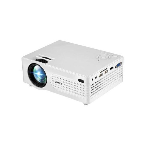 7000 Lumens 1080P Multimedia Projector DLP USB WiFi Home Theatre HDMI Bluetooth NEW White (white)
