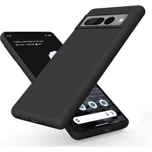 Google Pixel 7, Pixel 7a, Pixel 7 Pro Case,Shockproof Liquid Cover Upgraded Camera Protection Slim Fit With Microfiber Lining - Black