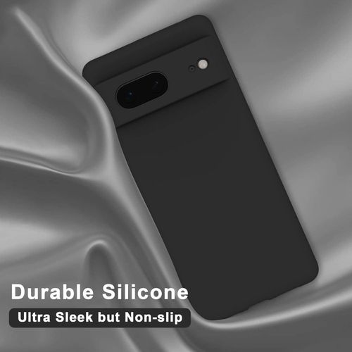 Google Pixel 7, Pixel 7a, Pixel 7 Pro Case,Shockproof Liquid Cover Upgraded Camera Protection Slim Fit With Microfiber Lining - Black