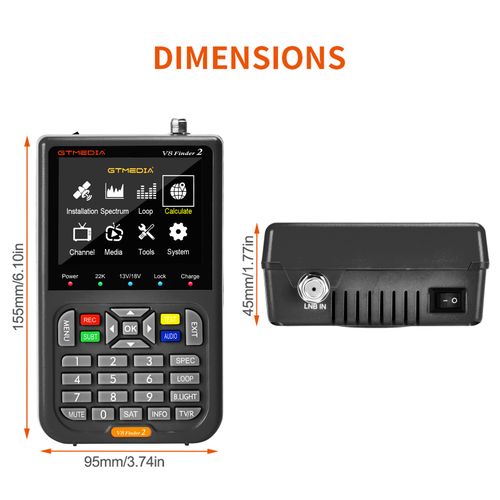 Gtmedia Finder 2 TV Signal Finder Meter -S/S2/S2X Signal