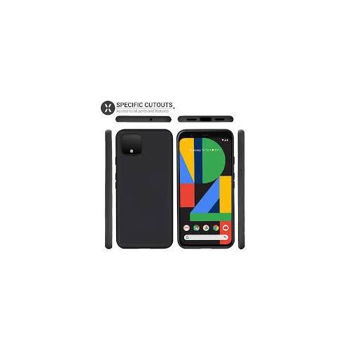 Google Pixel 3, 3a, 3XL, 3a XL, 4, 4a, 4XL, 4a 5G, 5, 5a 5G Scratch Resistant Soft TPU Back Cover Shockproof Silicone Gel Rubber Bumper Anti-Fingerprints Full-Body Protective Case Cover -Black
