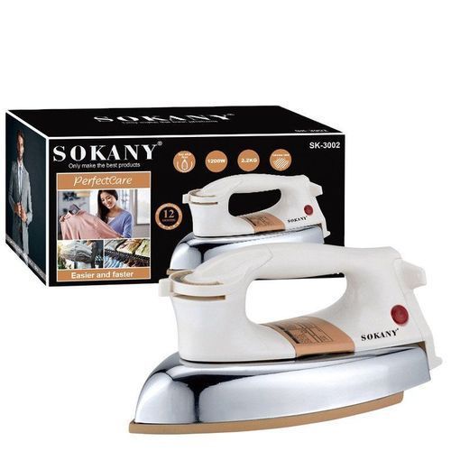 Sokany Professional Dry Flat Iron - Cream