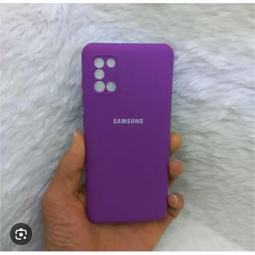 Samsung Galaxy A50, A51, A52, A53 , A54, A55 Case, Slim Liquid Silicone Shockproof Anti-scratch , With Screen Guard Protective Soft Rubber Gel Phone Case Cover - Purple