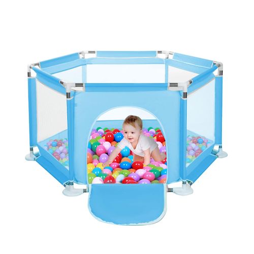 Kids Play FenceBaby Playpen Foldable Baby Playpen with Basketball Hoop Floor Mounted Activity Center Safety Protection for Babies and Babies While PlayingCode 129 Fantastic-Kids-Toys-Multicolor