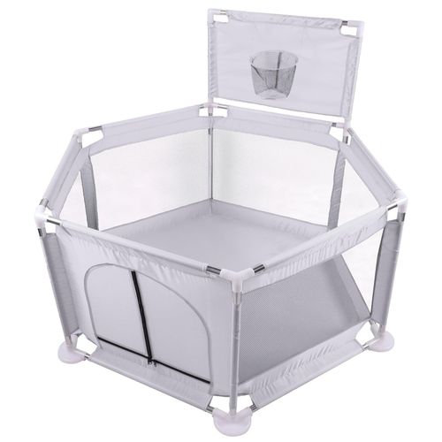 Kids Play FenceBaby Playpen Foldable Baby Playpen with Basketball Hoop Floor Mounted Activity Center Safety Protection for Babies and Babies While PlayingCode 129 Fantastic-Kids-Toys-Multicolor