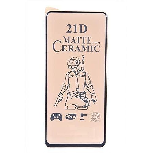 Samsung Galaxy S8, S8 Plus, S9, S9 Plus Matte Ceramic Full Glue Edge To Edge Bubble Proof Anti Glare Matte Finish Screen Protector- Black