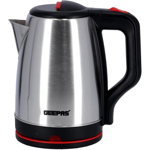Geepas Quality Cordless Fast Boiling Electric Kettle Of 1.8 Liters-Silver