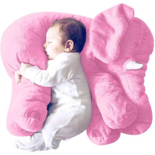 Cute Plush Elephant Pillow And Toy For Toddlers-Pink