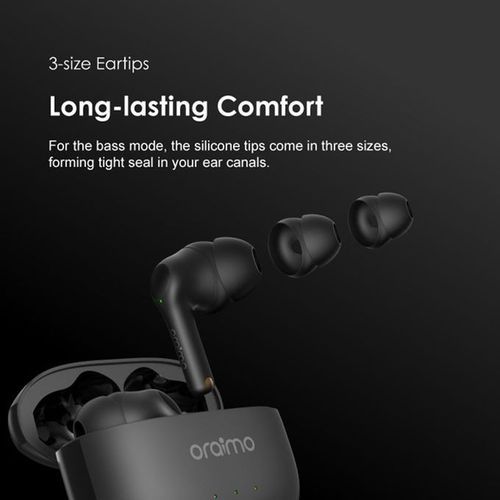 Oraimo FreePods 3 True Wireless Earbuds ENC Calling Noise Cancellation - White