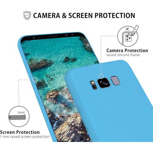 Samsung Galaxy S8, S8 Plus, S9, S9 Plus Silicone Phone Case - Sky Blue