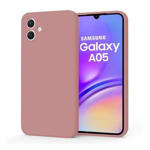 Samsung  Galaxy A05 Luxury Soft Liquid Silicone Skin Touch Feel Cover Case pink