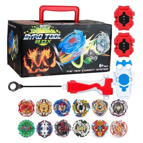 12pcs Metal Beyblade Burst GT Carousel Toy Box With Starter